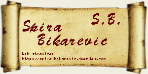 Spira Bikarević vizit kartica